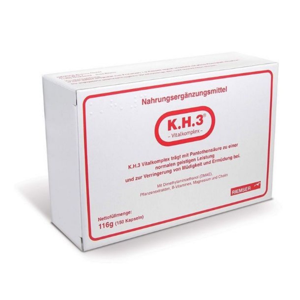 K.H.3 VITALKOMPLEX Capsule-150 available now in Europe 1 K.h.3 Vitalkomplex Capsule-150 Available Now In Europe