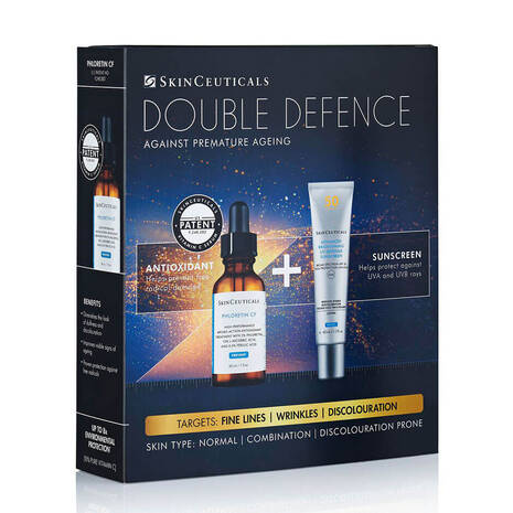 SkinCeuticals Double Defence Phloretin CF Kit for Combination and Discolouration-Prone Skin 1 Skinceuticals Double Defence Phloretin Cf Kit For Combination And